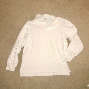 Lands End White Long-sleeve Tee